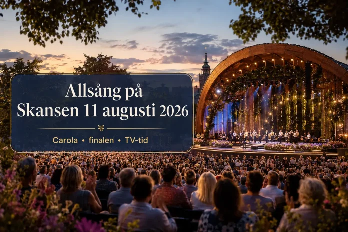 Allsång på Skansen 11 augusti 2026