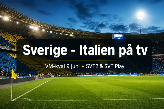 Sverige - Italien på tv