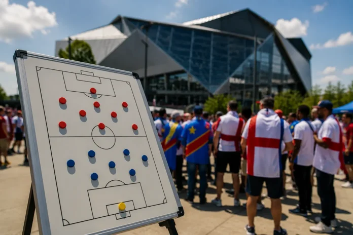 Englands startelva mot DR Kongo