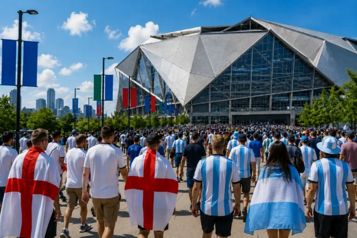 England Argentina på tv