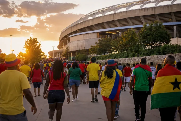 Colombia - Ghana på tv