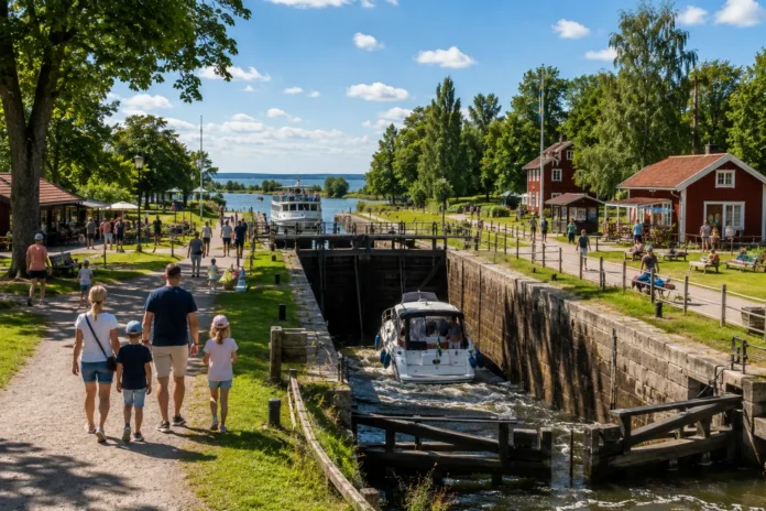 Bergs slussar med barn
