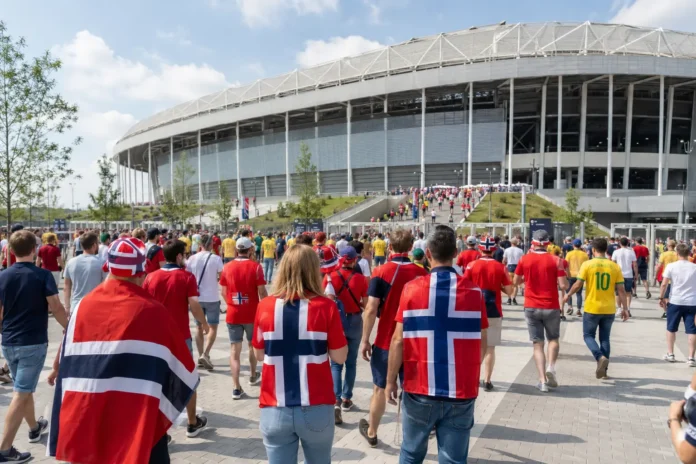 Norges startelva mot Brasilien