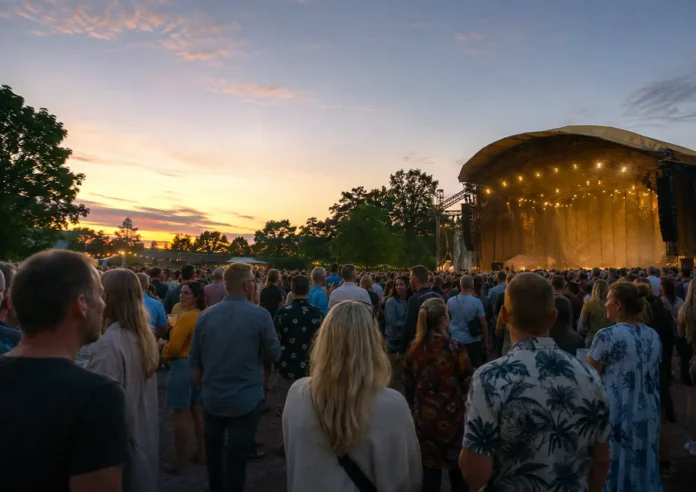 Oskar Linnros på allsångsscenen