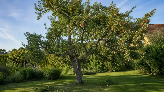 beskära äppelträd i augusti