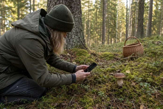 identifiera svamp med app