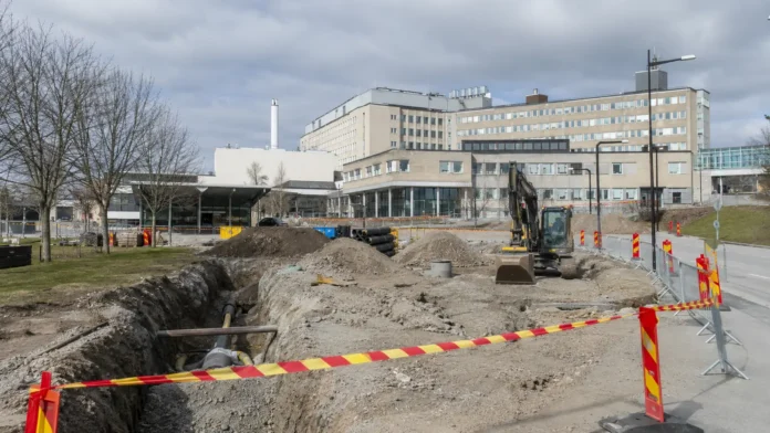 sprängladdning Hudiksvalls sjukhus