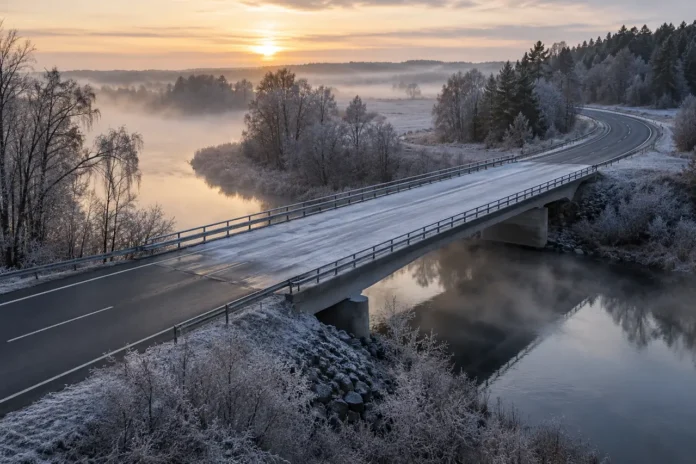 varför fryser broar först