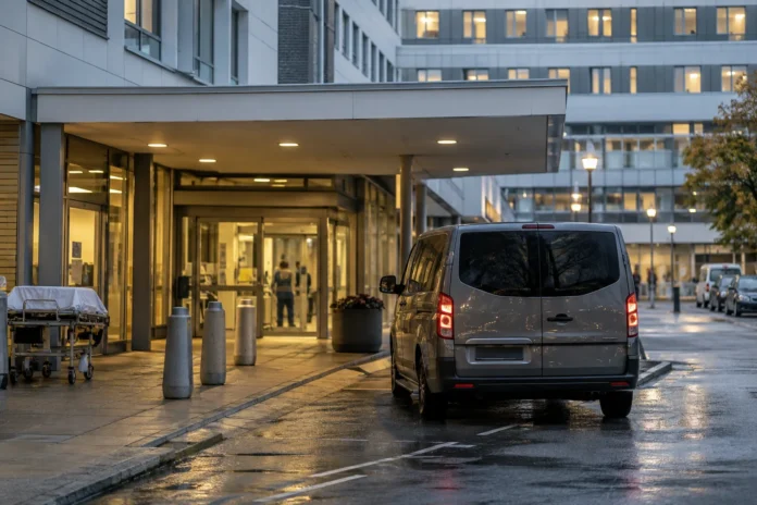 kvinna födde med midjefängsel