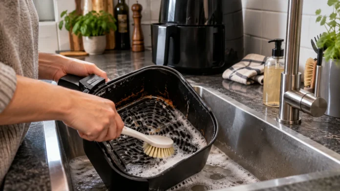 rengöra airfryer