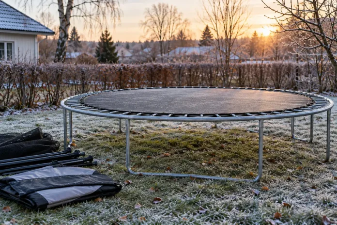 studsmatta på vintern